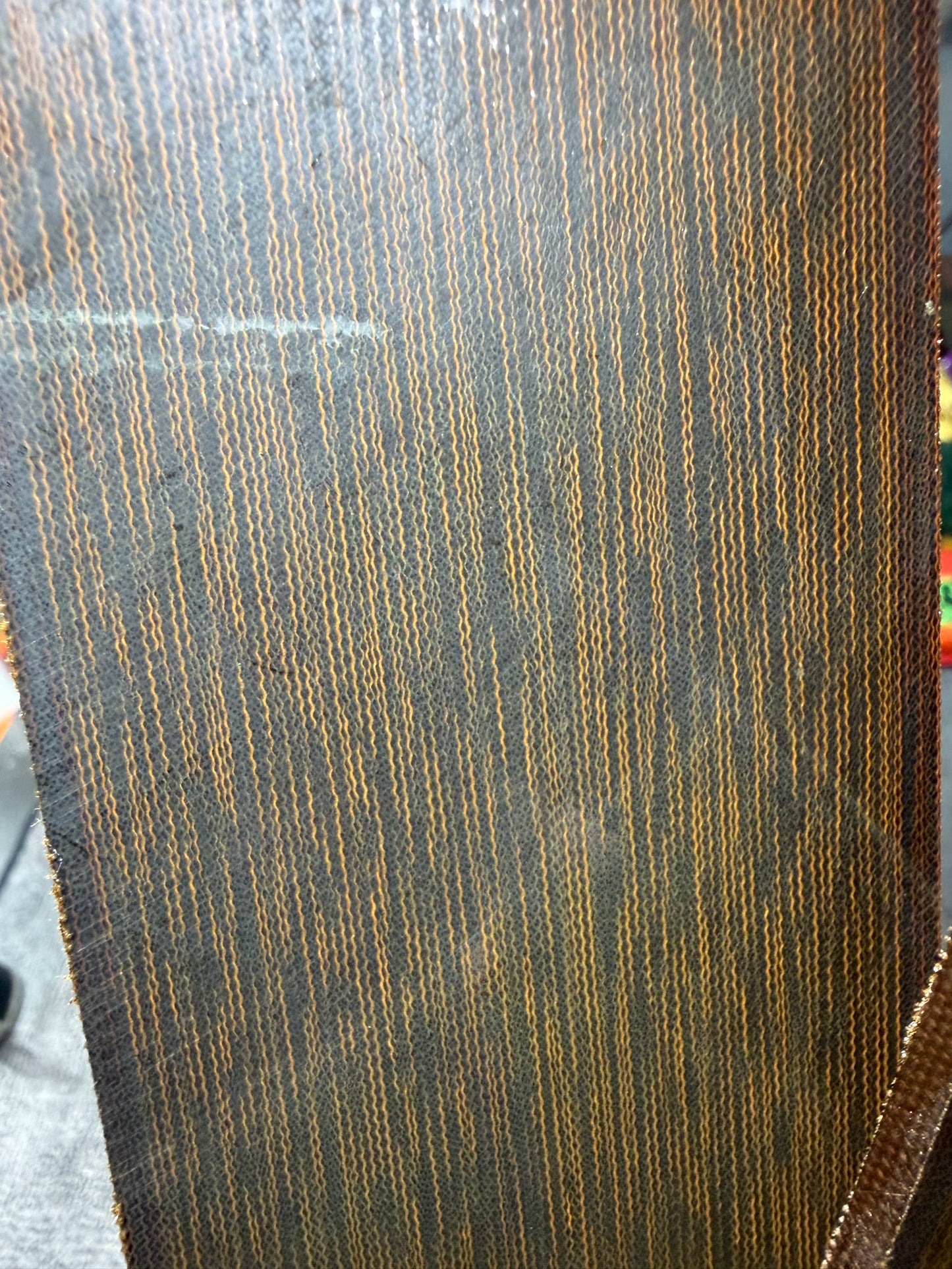 Vintage Westinghouse Cross-Cut OD Green Canvas Slab 9”x2 3/8”x.166”