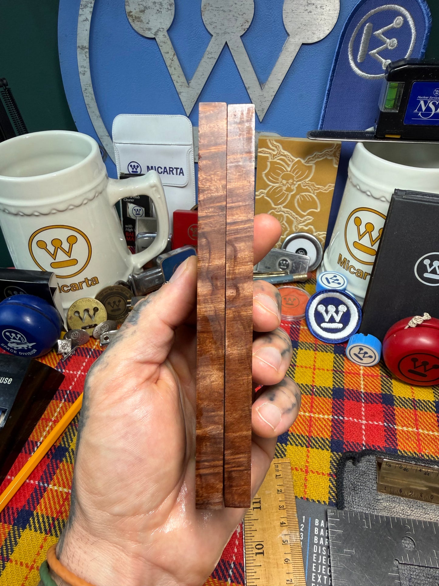 OG Redwood Burl Scales RWB3 5 5/8”x1 3/4”x.36”