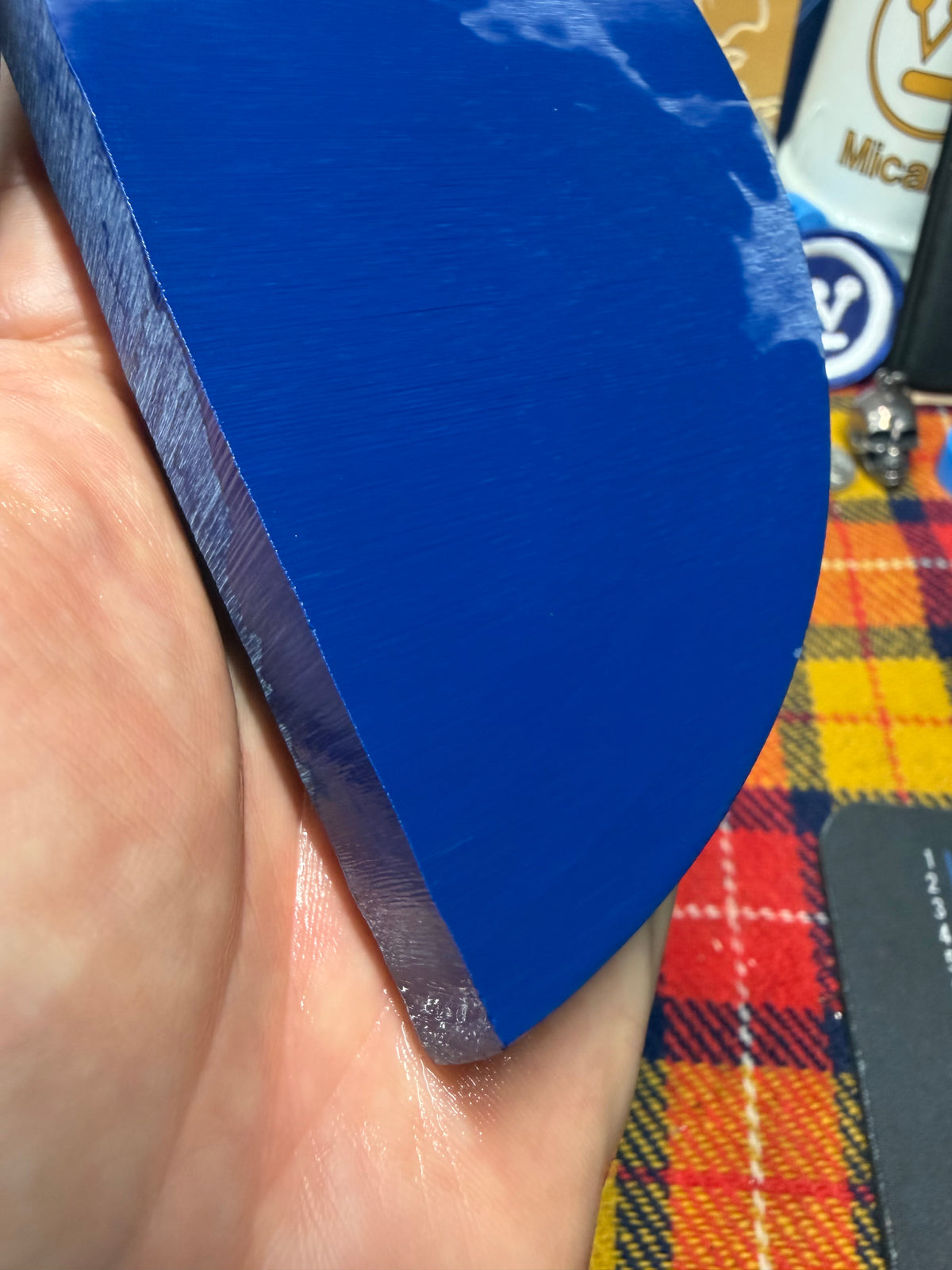 Antique Royal Blue Bakelite Block (Different Sizes)