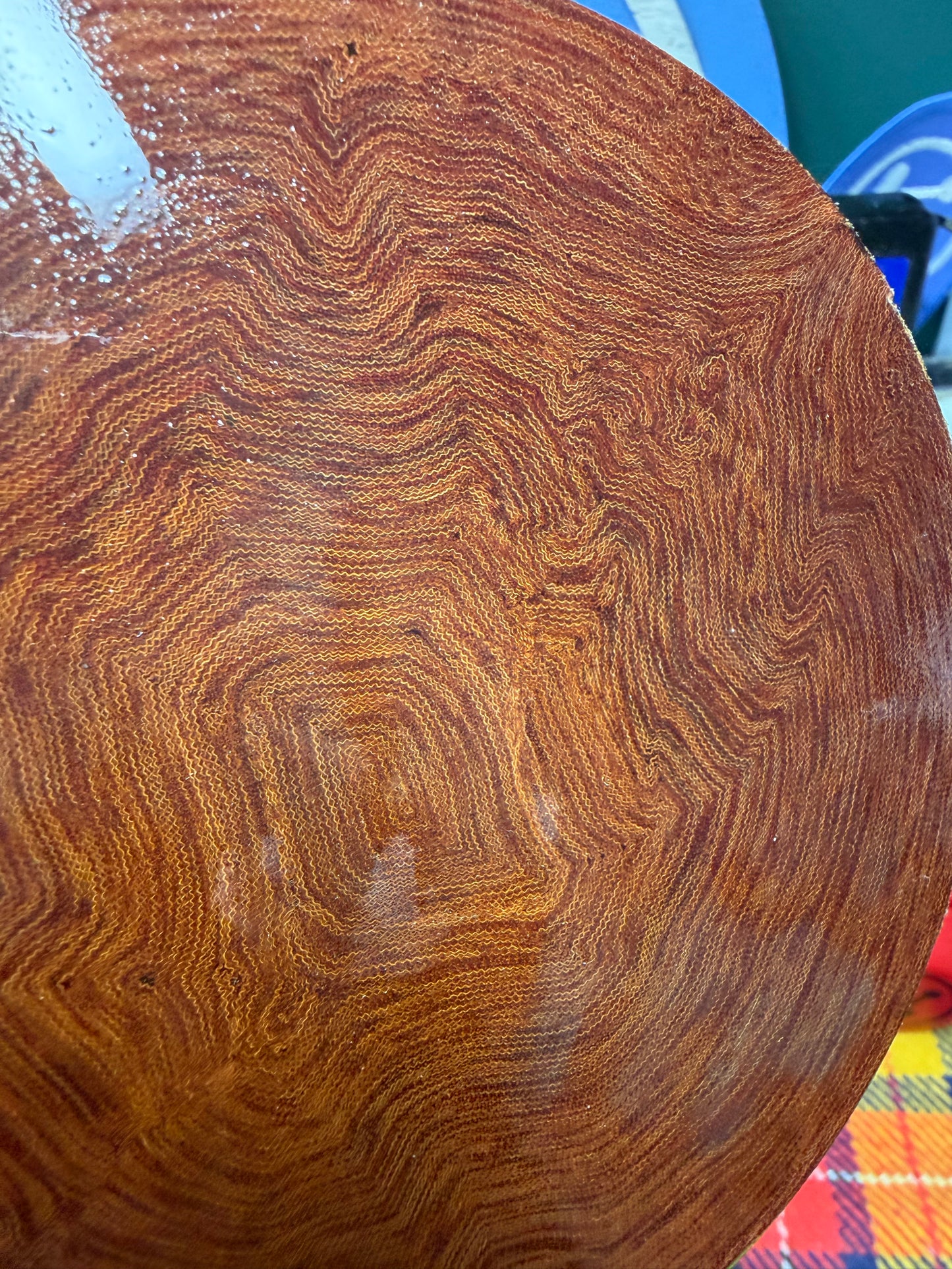 Westinghouse “Crushed” Butterscotch Linen Round 5”x1/4”