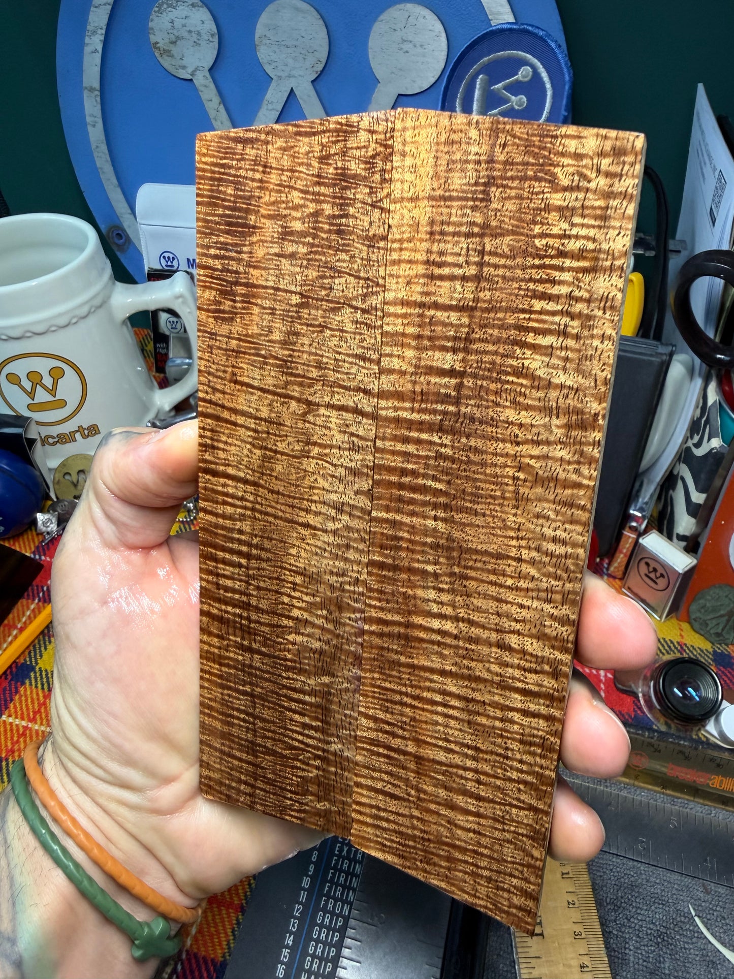 Curly Tasmanian Blackwood Scales CTB1 6 3/8”x1 3/4”x.42