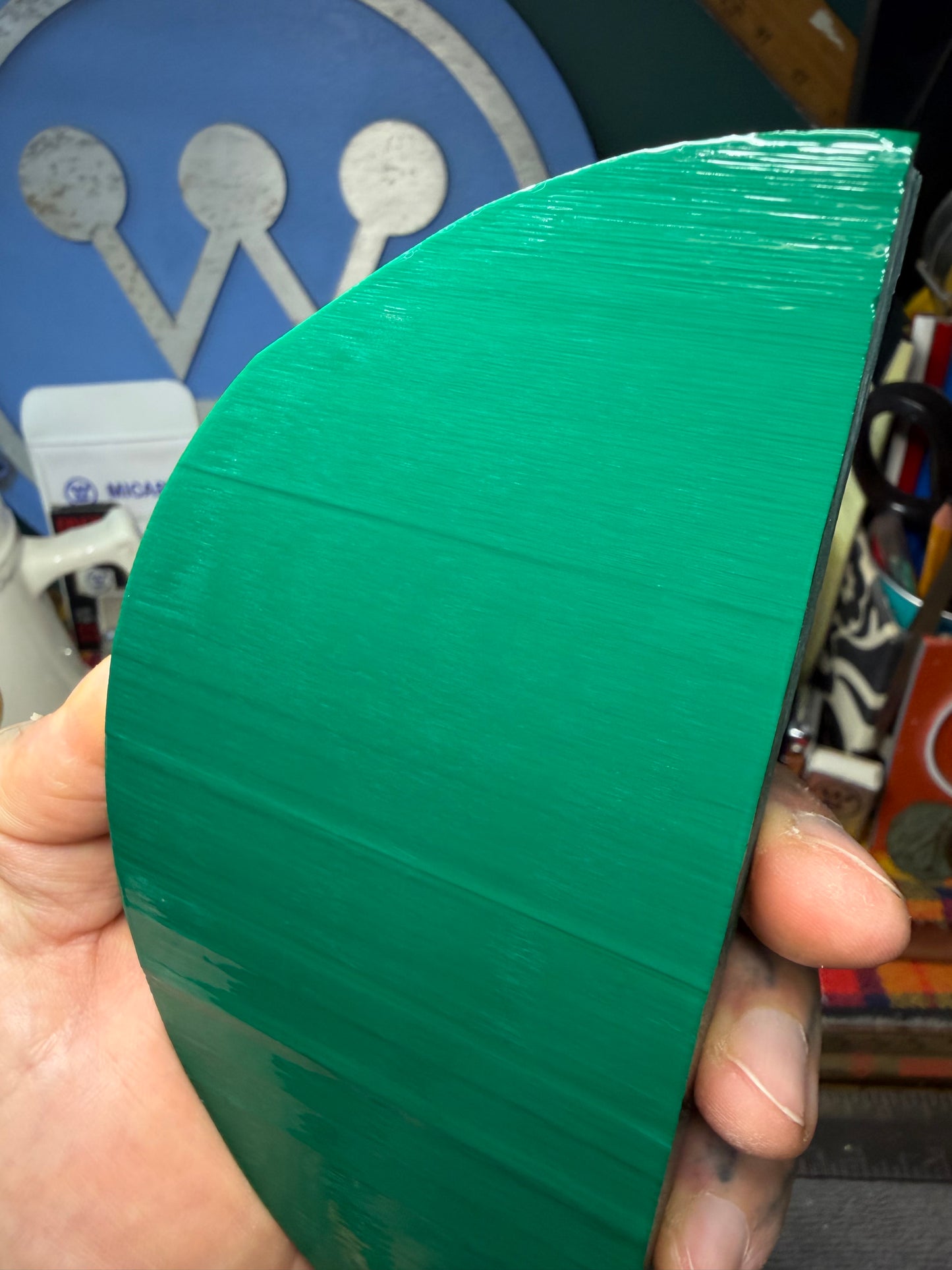 Antique Hunter Green Bakelite Block (Different Sizes)