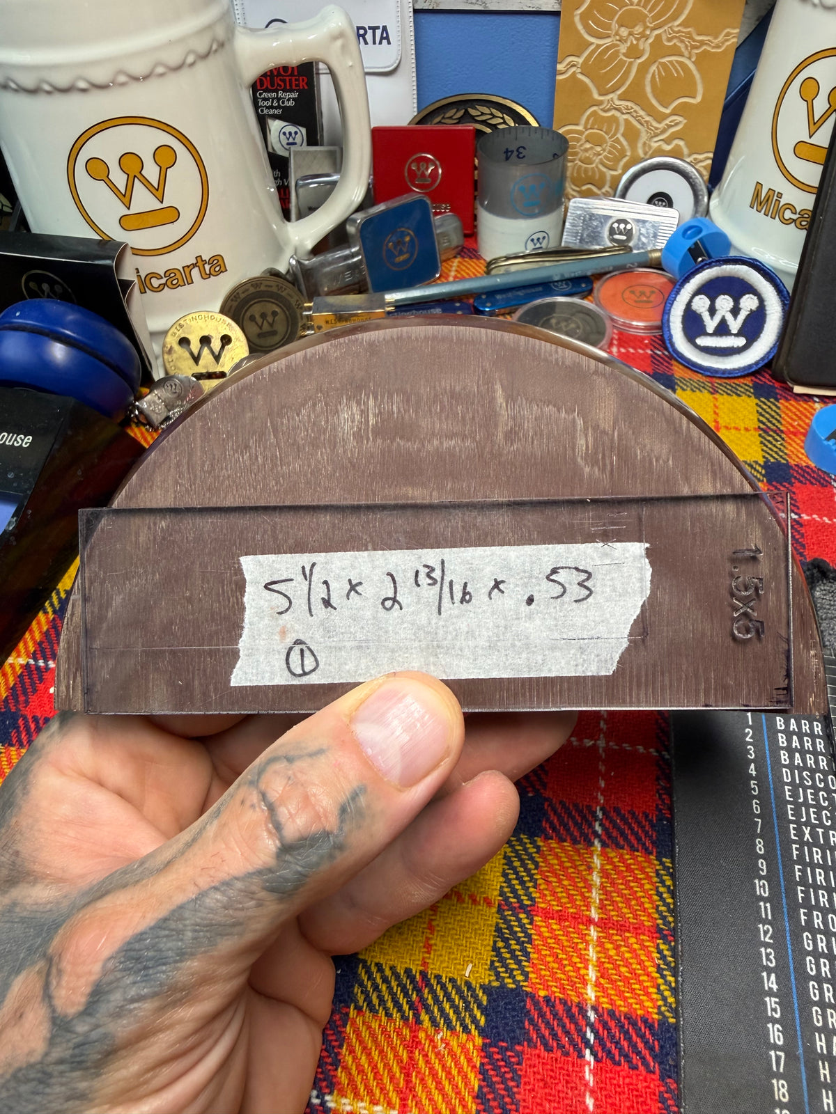 Antique Chocolate Brown Bakelite Block (Different Sizes)