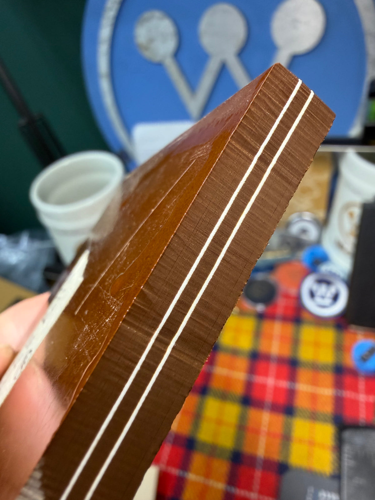 Westinghouse “Tootsie Roll” Ivorite Paper Micarta 4 15/16”x2 15/16”x3/8”