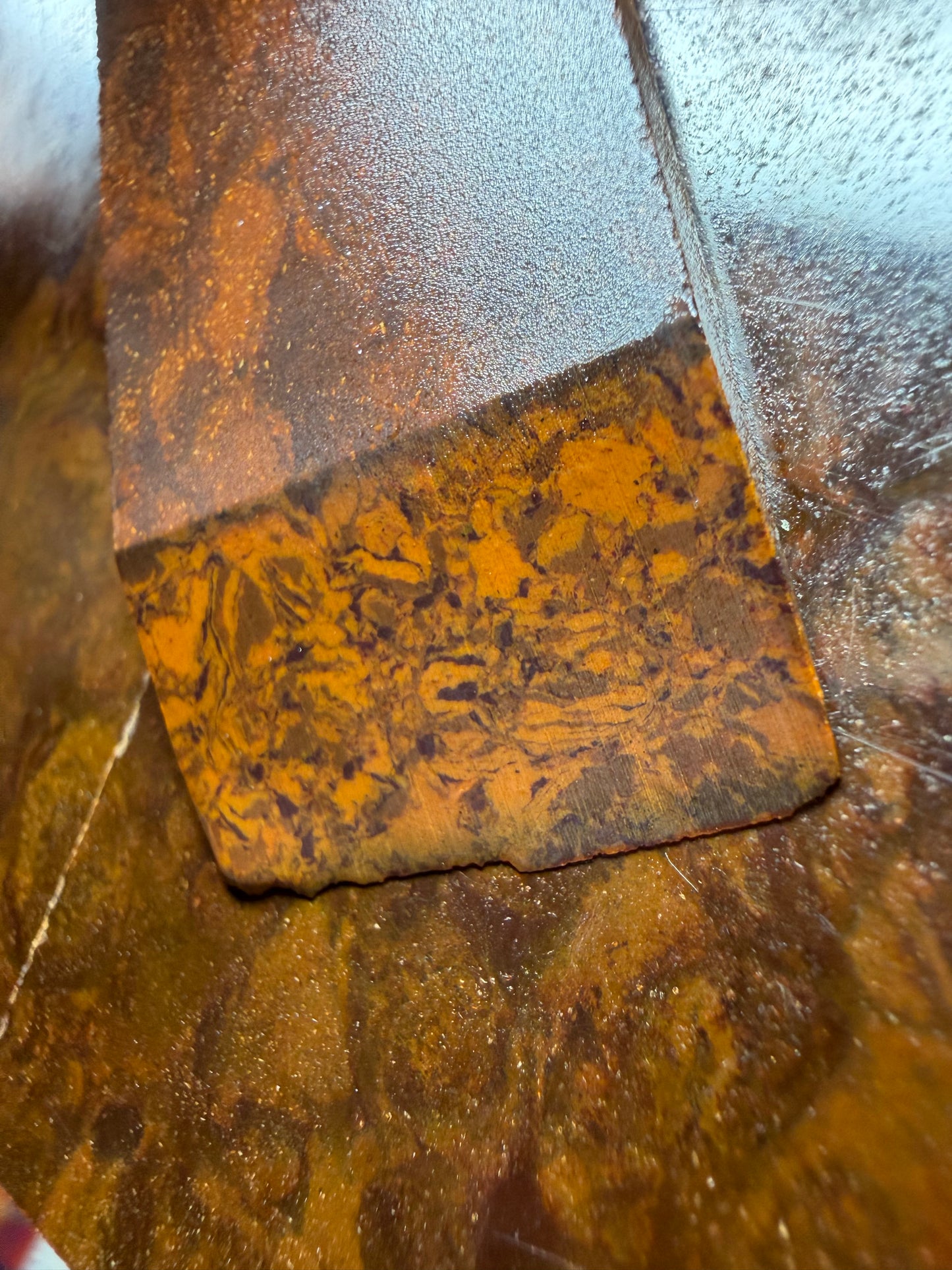 Antique Multi-Tone Brown/Orange Philite Scales 5" x 1 1/2" x .19"
