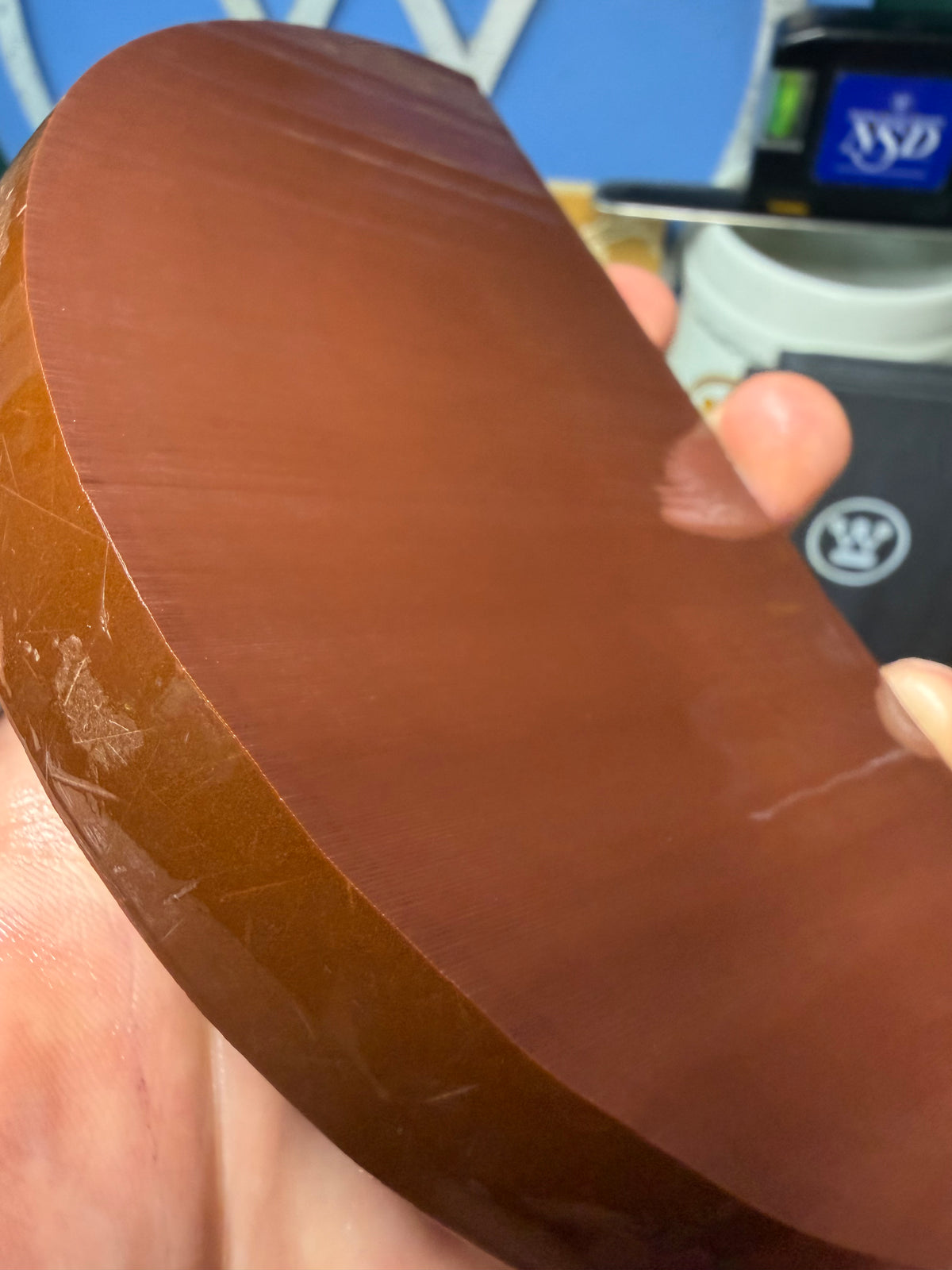 Antique Chocolate Brown Bakelite Block (Different Sizes)