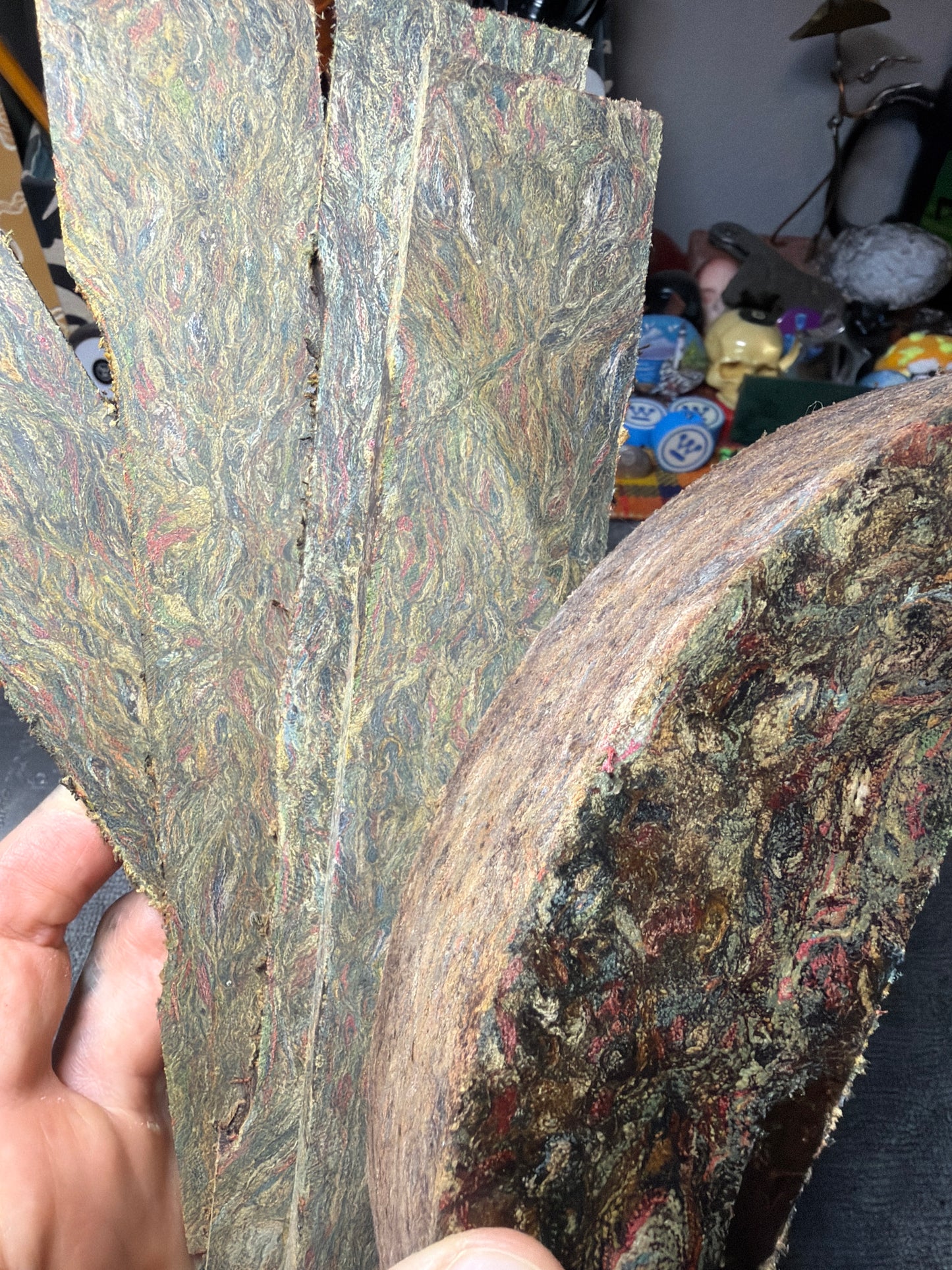 Mare Island Multi-Color Rag Micarta Slabs/Block