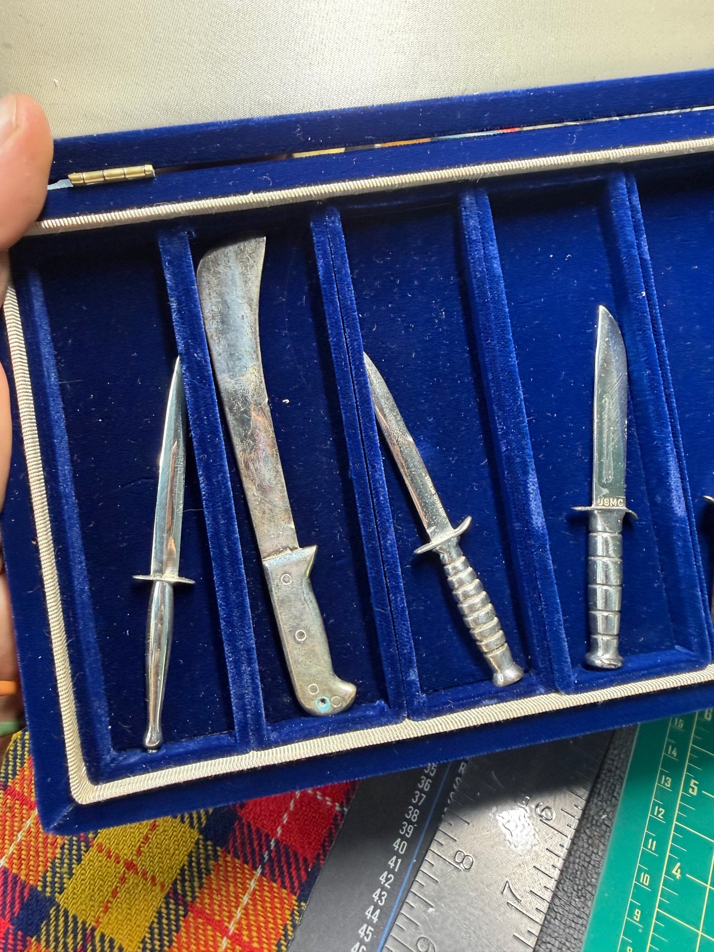 Sterling Silver Miniature Arms Collection “The Famous Knives of World War II Set