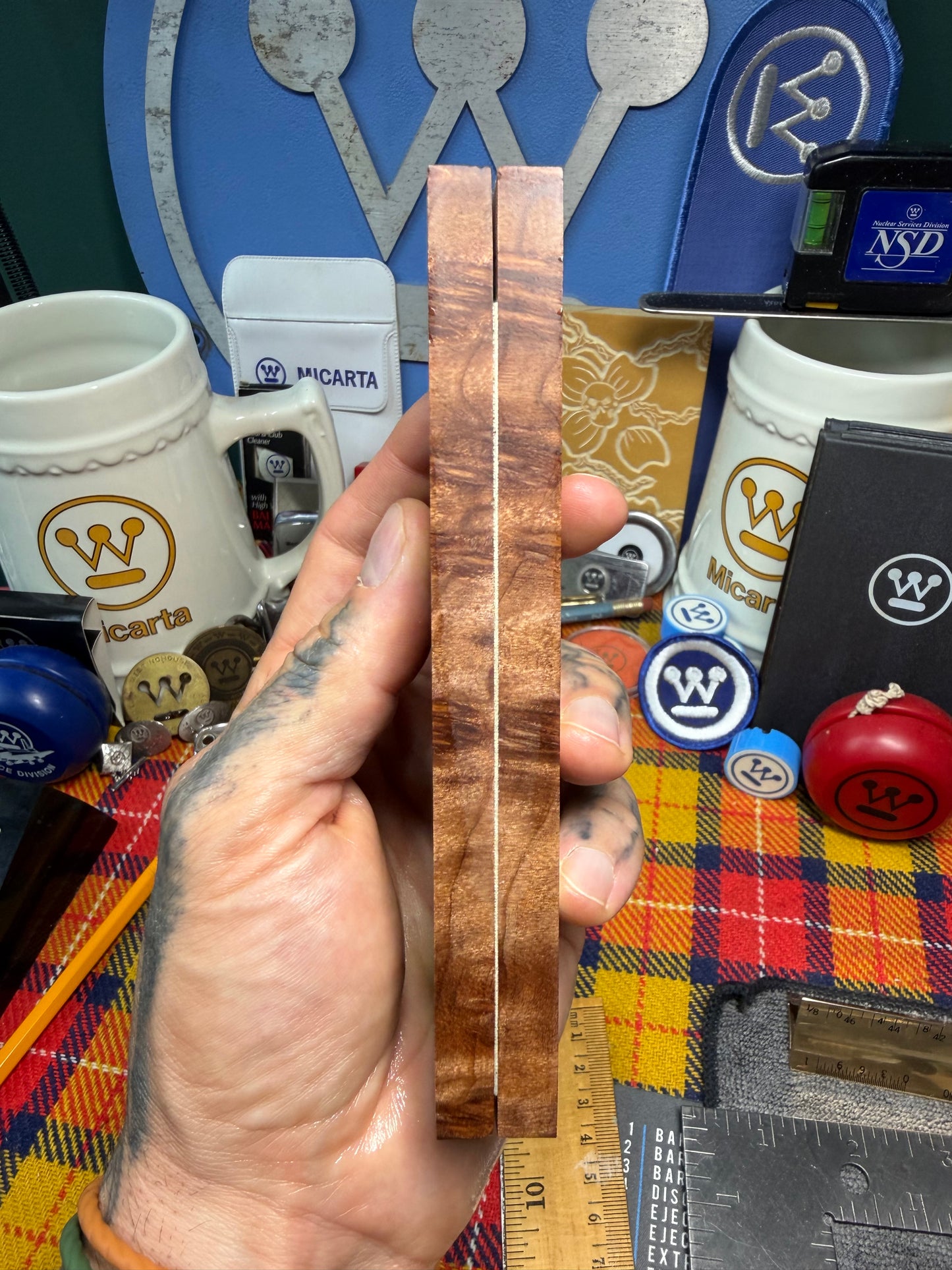 OG Redwood Burl Scales RWB3 5 5/8”x1 3/4”x.36”