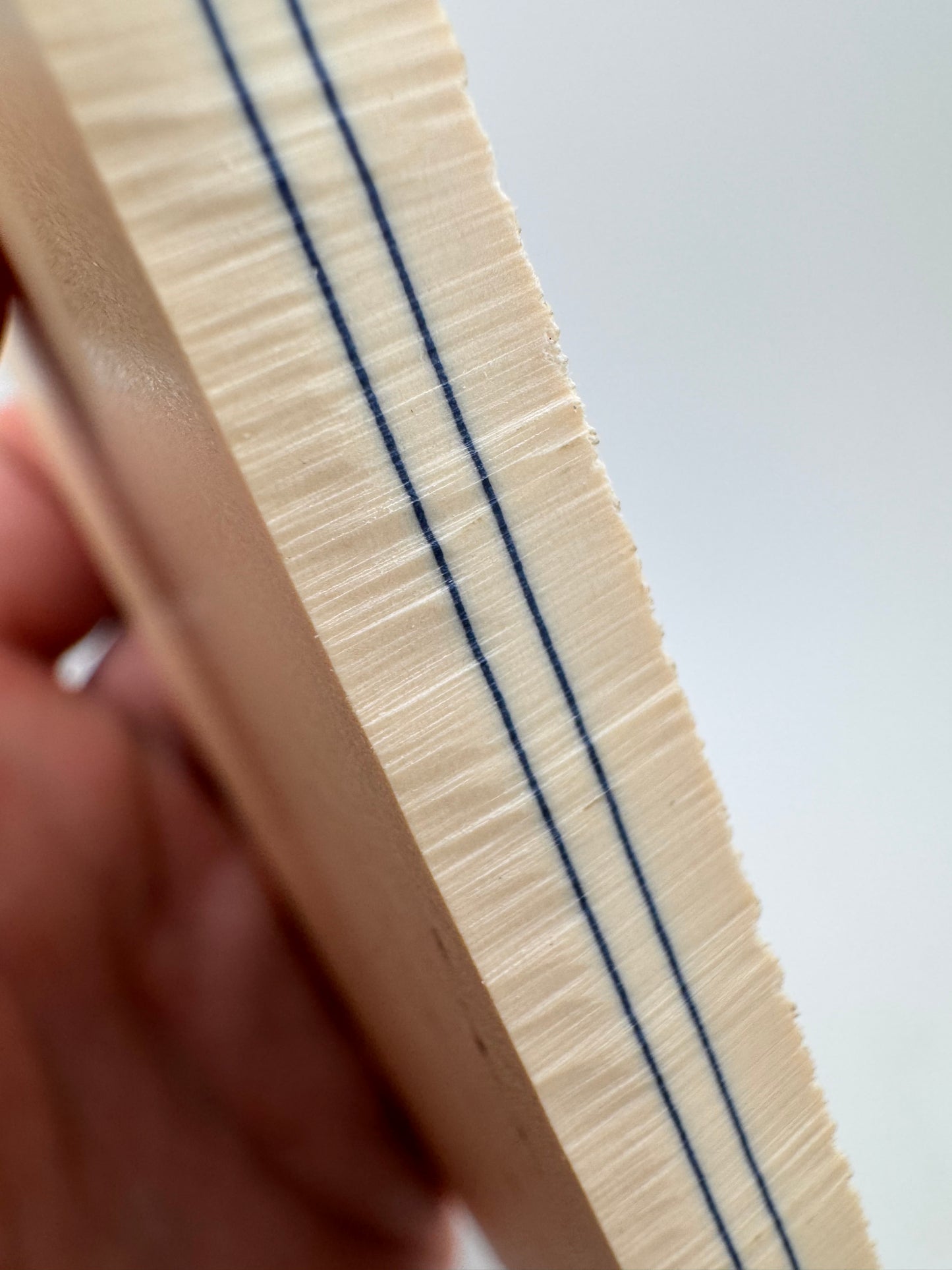 Westinghouse Late-Era Ivory Paper (Blue Lines) 5" x 2 15/16" x .33"