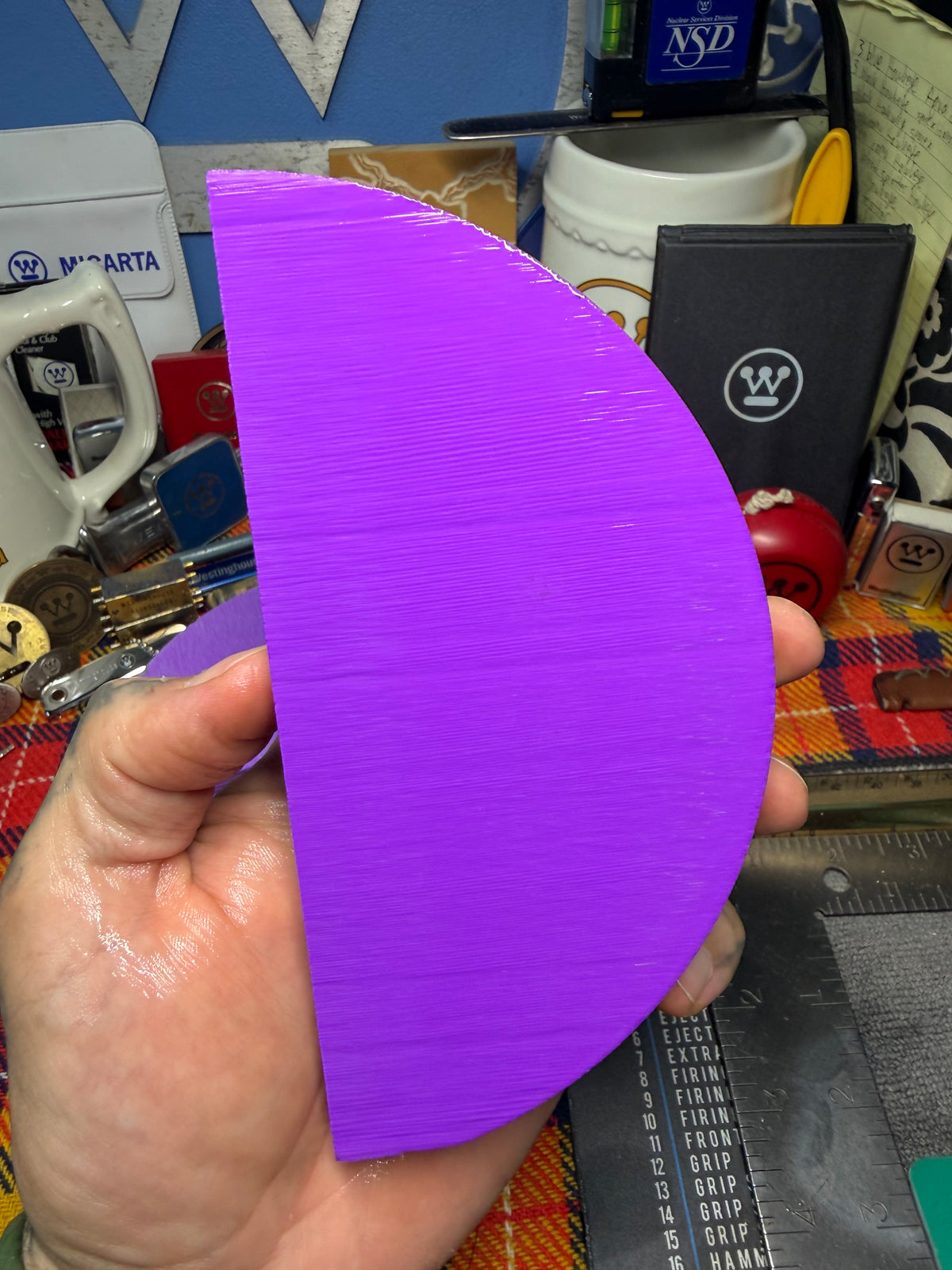 Antique Purple Bakelite Block (Different Sizes)