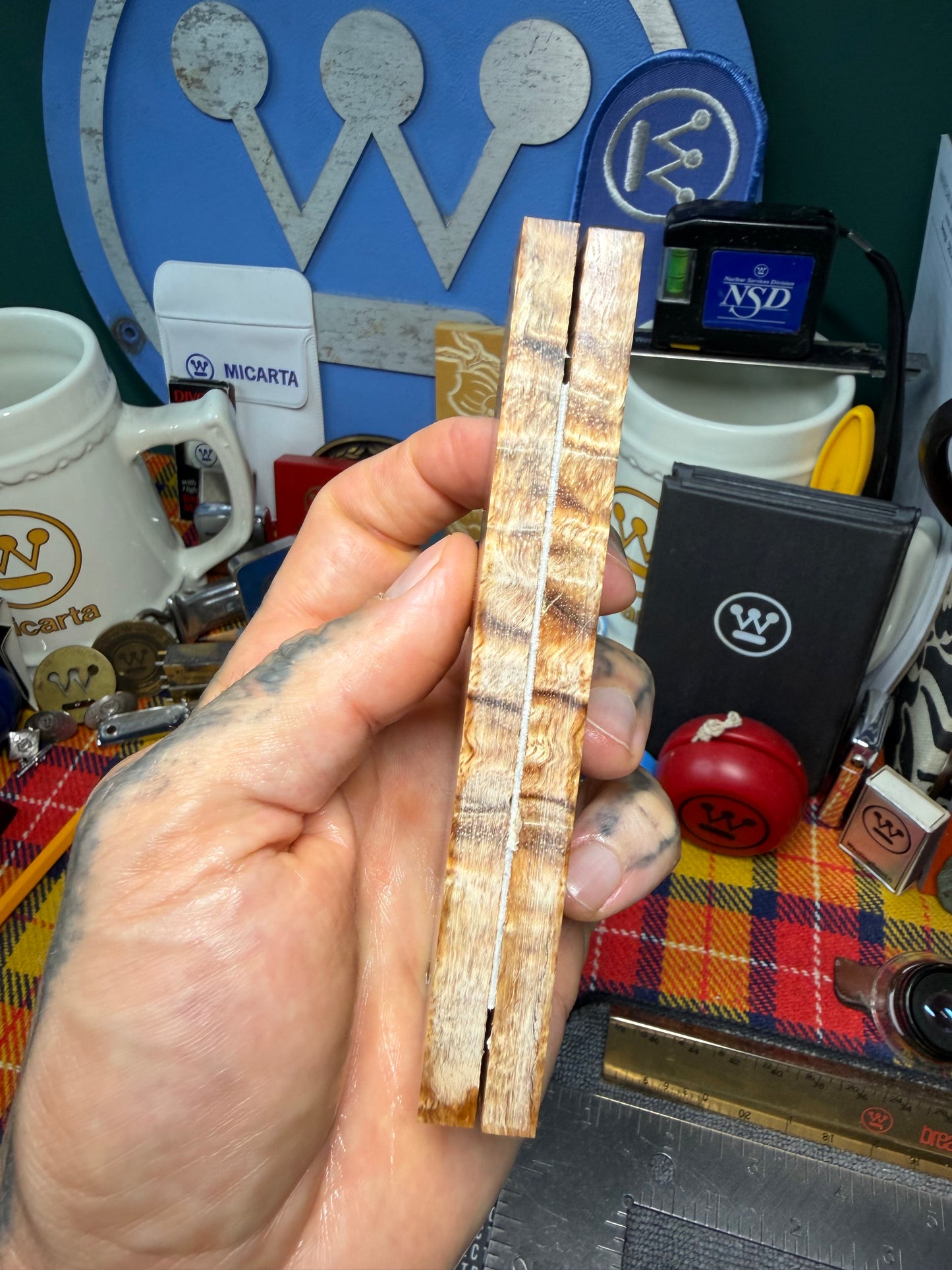 Curly Koa Scales CK1 4 7/8”x1 7/16”x.29