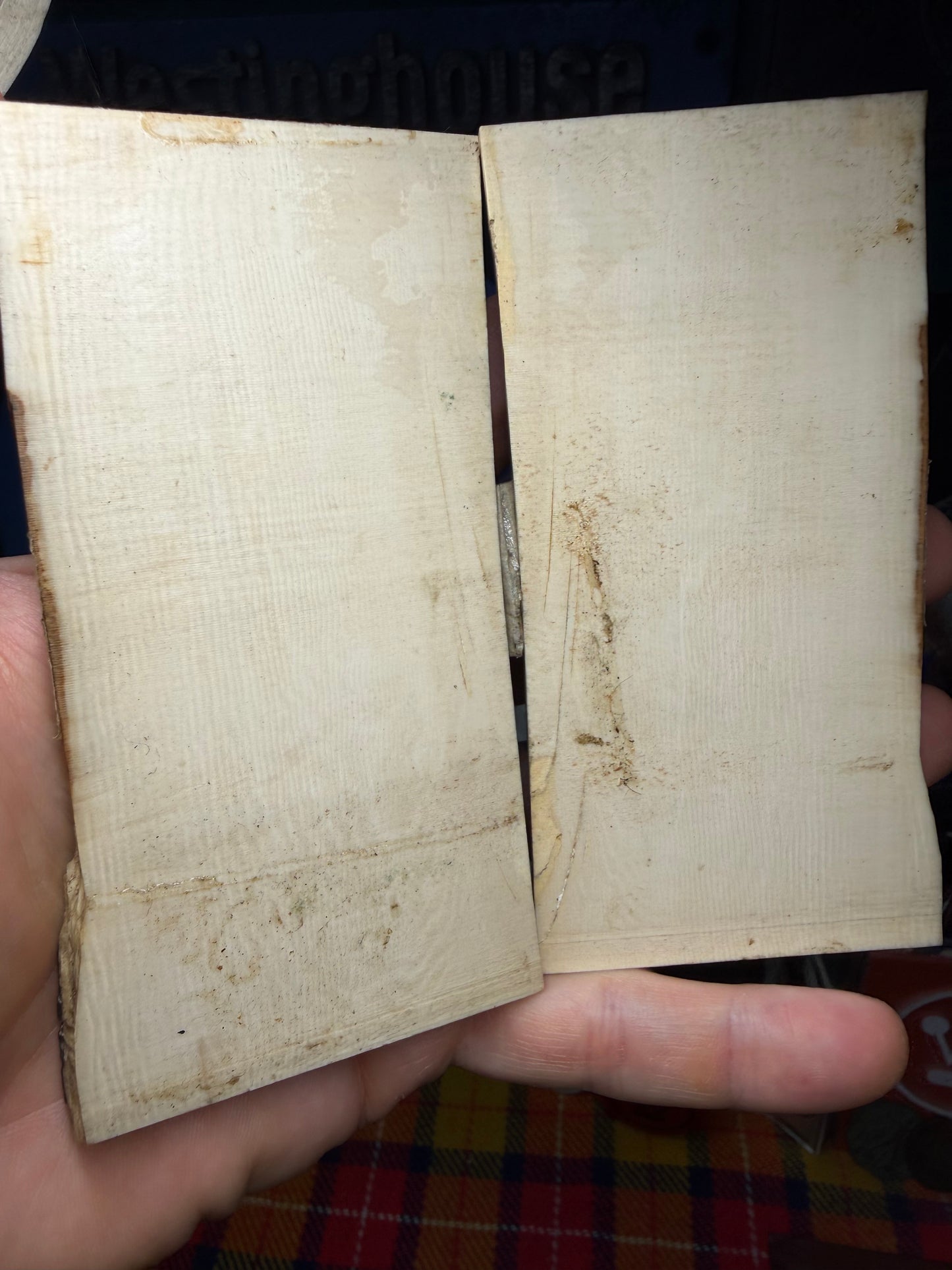 Mammoth Tusk Ivory Center Cut Scales 4 5/8”x2 3/16”x.27”