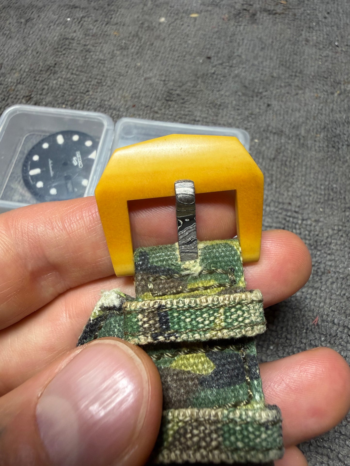 Used Custom Modded Seiko 5 With Westinghouse Ivorite Bezel And Buckle