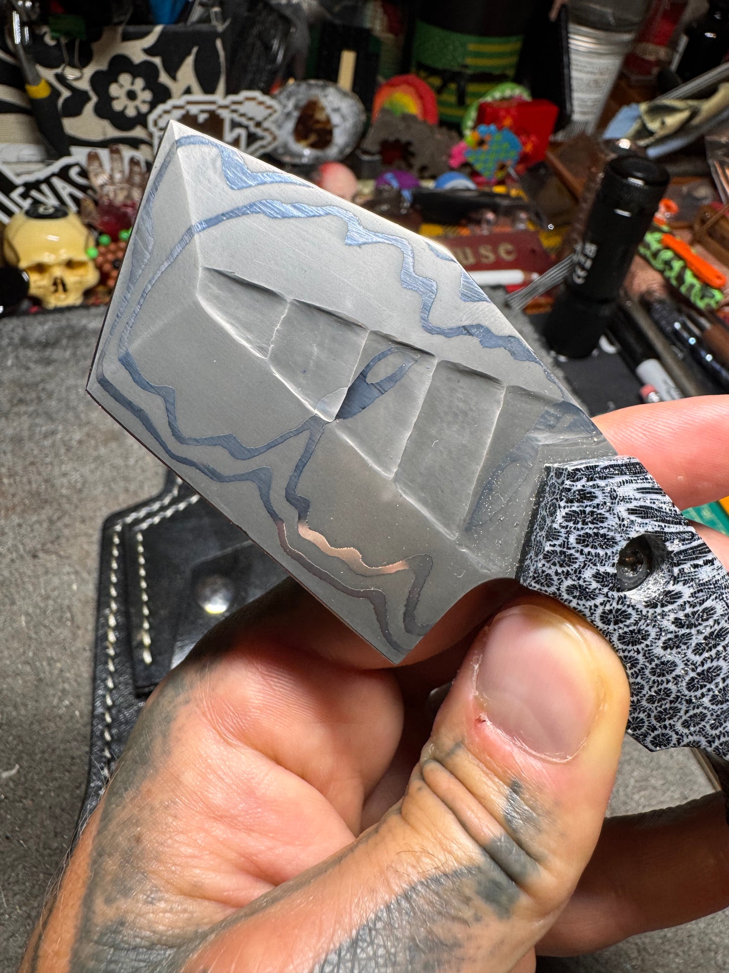 THF KuMai/Fossil Brain Coral HawkBill Tanto