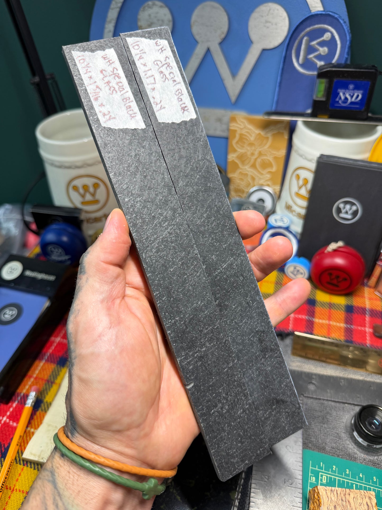 Vintage Westinghouse Special Black Glass Stick (Multiple Sizes)