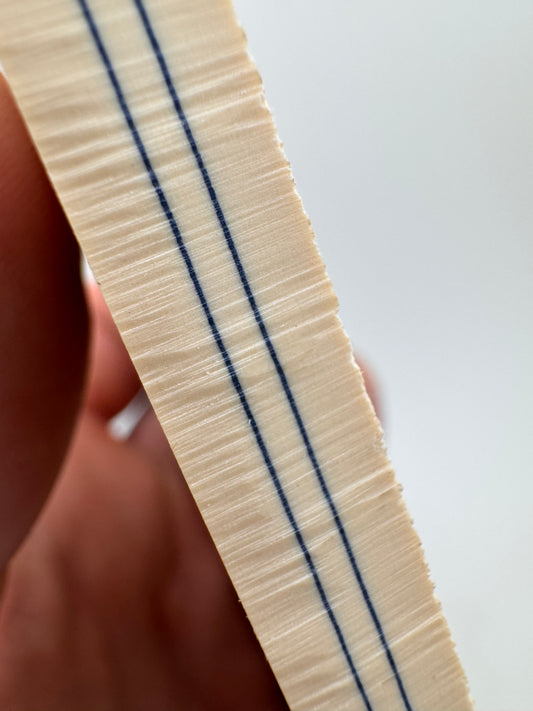 Westinghouse Late-Era Ivory Paper (Blue Lines) 5" x 2 15/16" x .33"