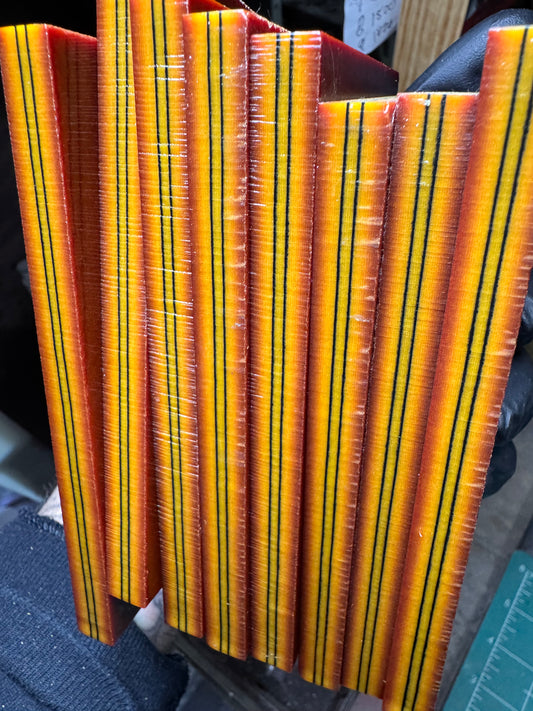 Vintage Westinghouse "Sunburst" Paper Micarta 5" x 2 31/32" x 3/8"