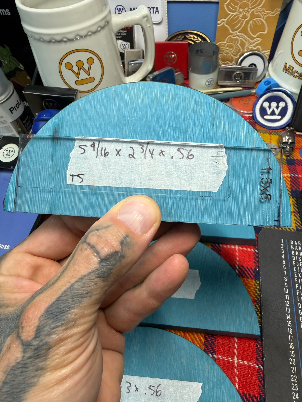 Antique Turquoise Bakelite Block (Different Sizes)