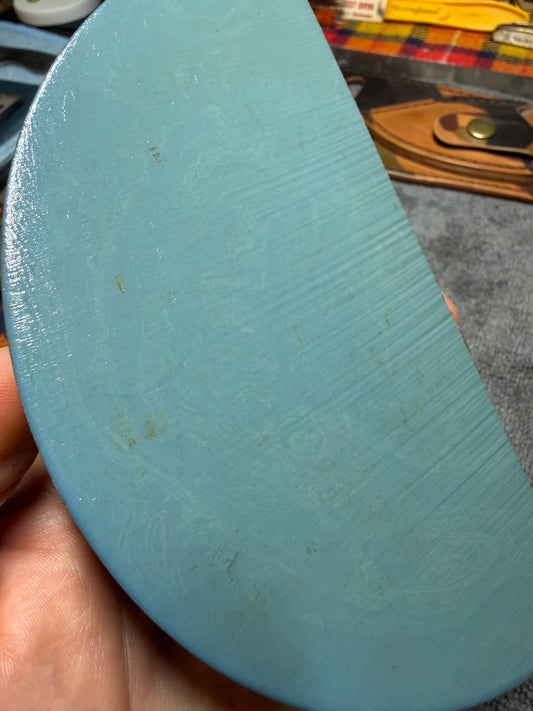 Antique Light Blue Swirl Bakelite 5 3/4" x 2 7/8" x .7"