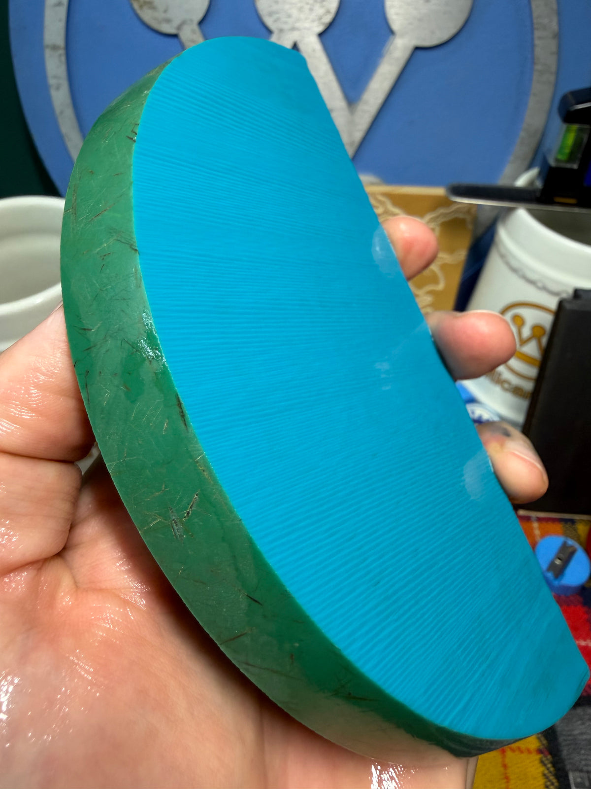 Antique Turquoise Bakelite Block (Different Sizes)