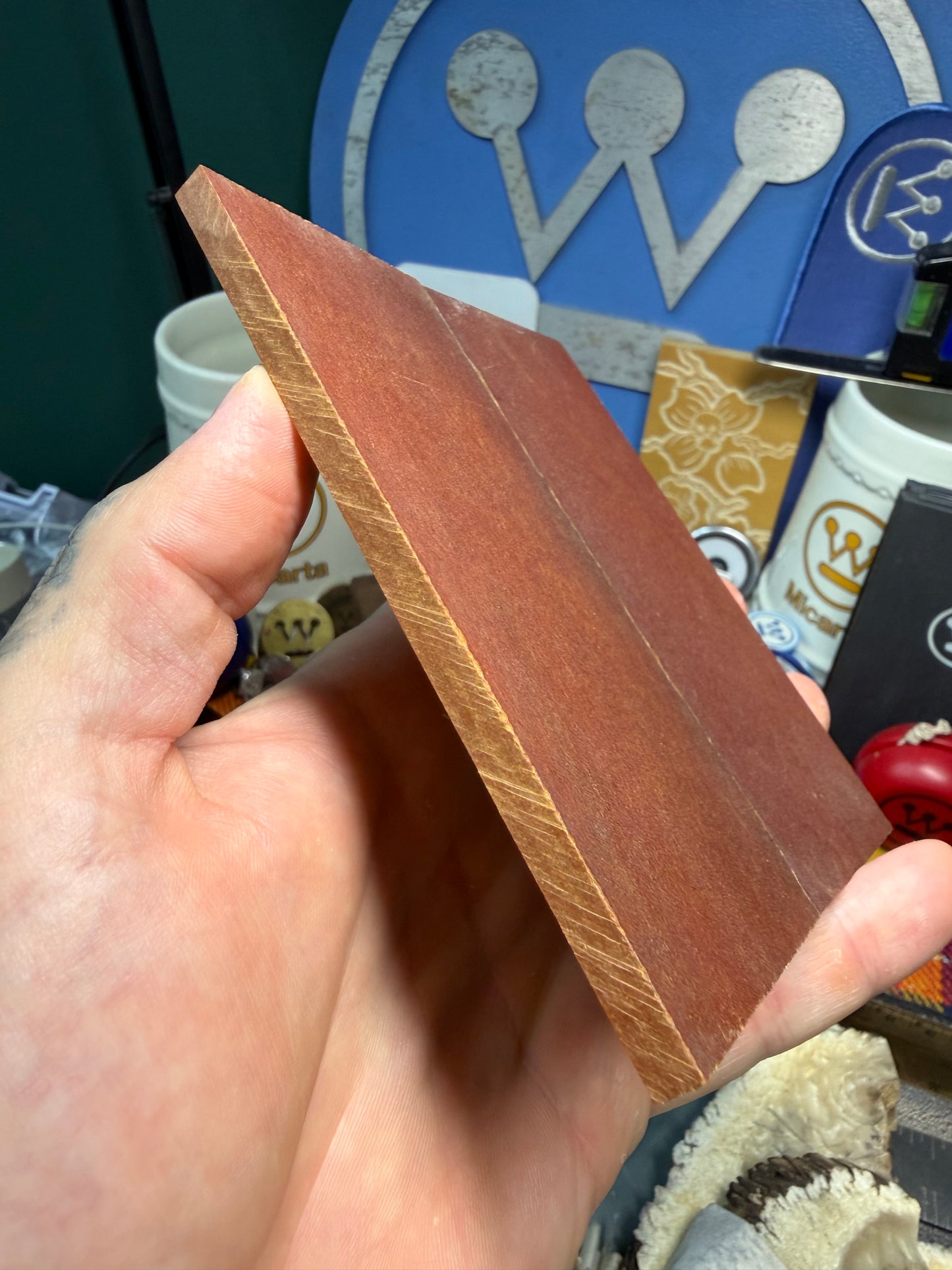 Vintage Cheddar Paper Scales (Dark Patina) 5" x 2 1/8" x .23”