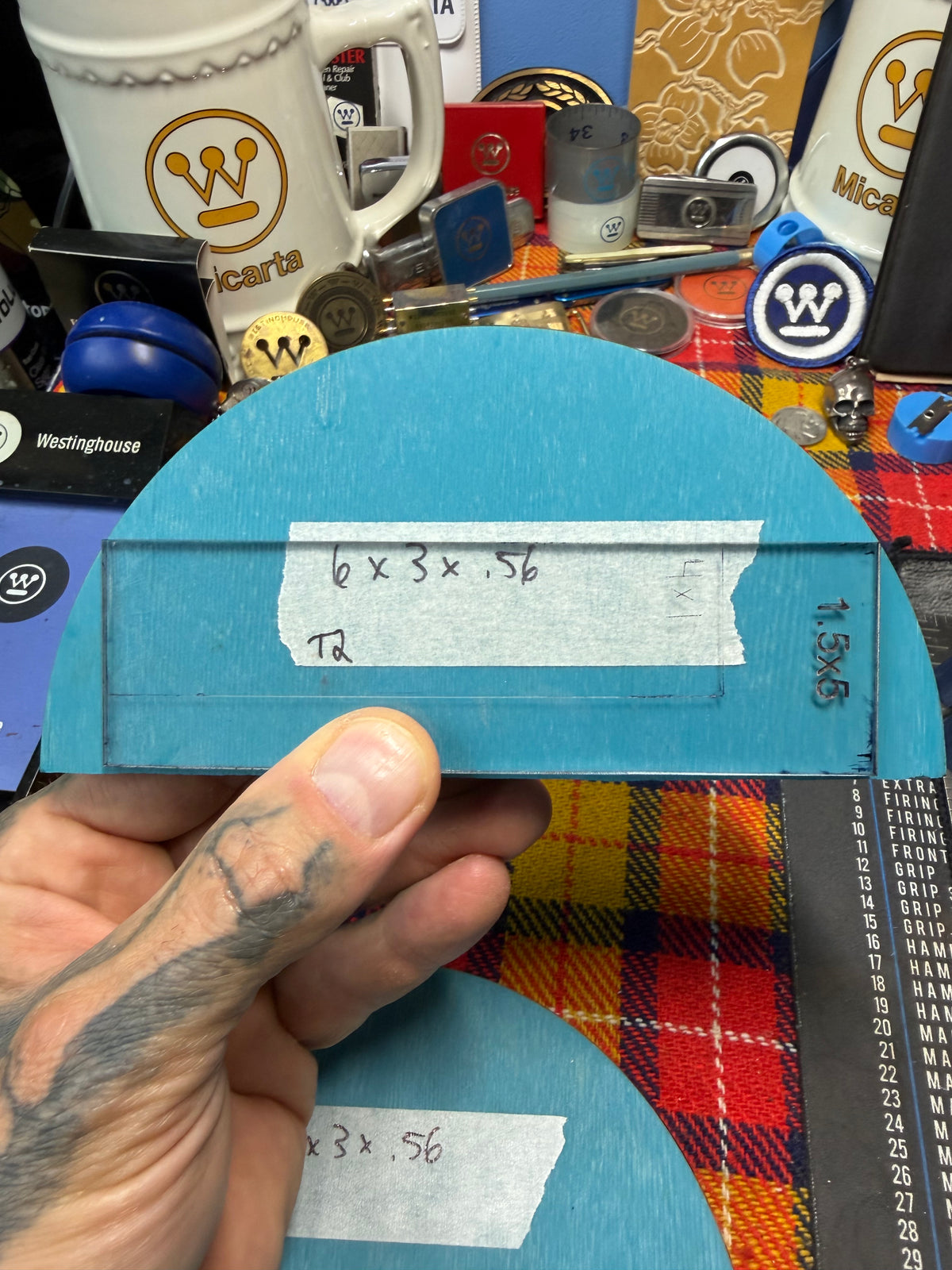 Antique Turquoise Bakelite Block (Different Sizes)