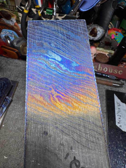 Zr/Ti Damascus (AwesoMetal) 12” x 2” x .19”