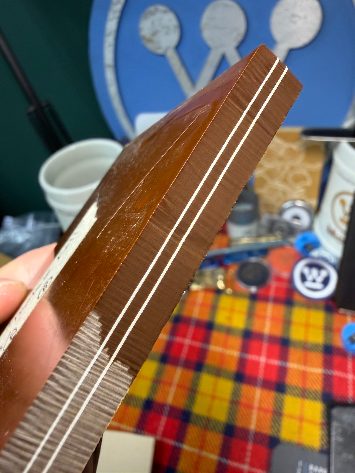 Westinghouse “Tootsie Roll” Ivorite Paper Micarta 4 15/16”x2 15/16”x3/8”
