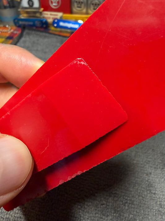 Antique “Candy Apple Red” Philite Scales 5" x 1 1/2" x .15