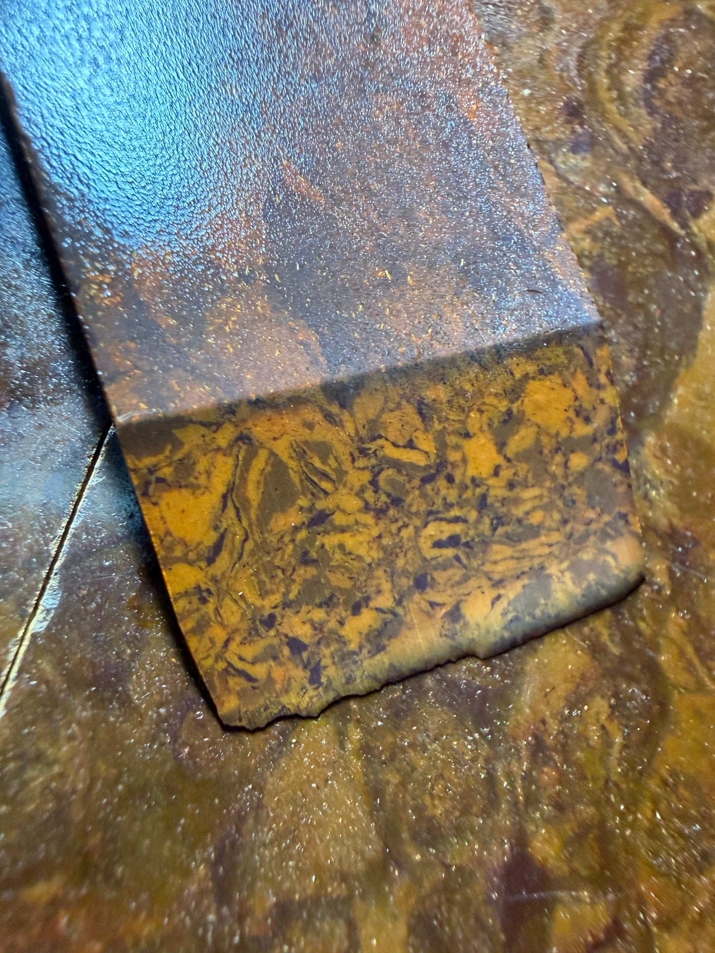 Antique Multi-Tone Brown/Orange Philite Scales 5" x 1 1/2" x .19"