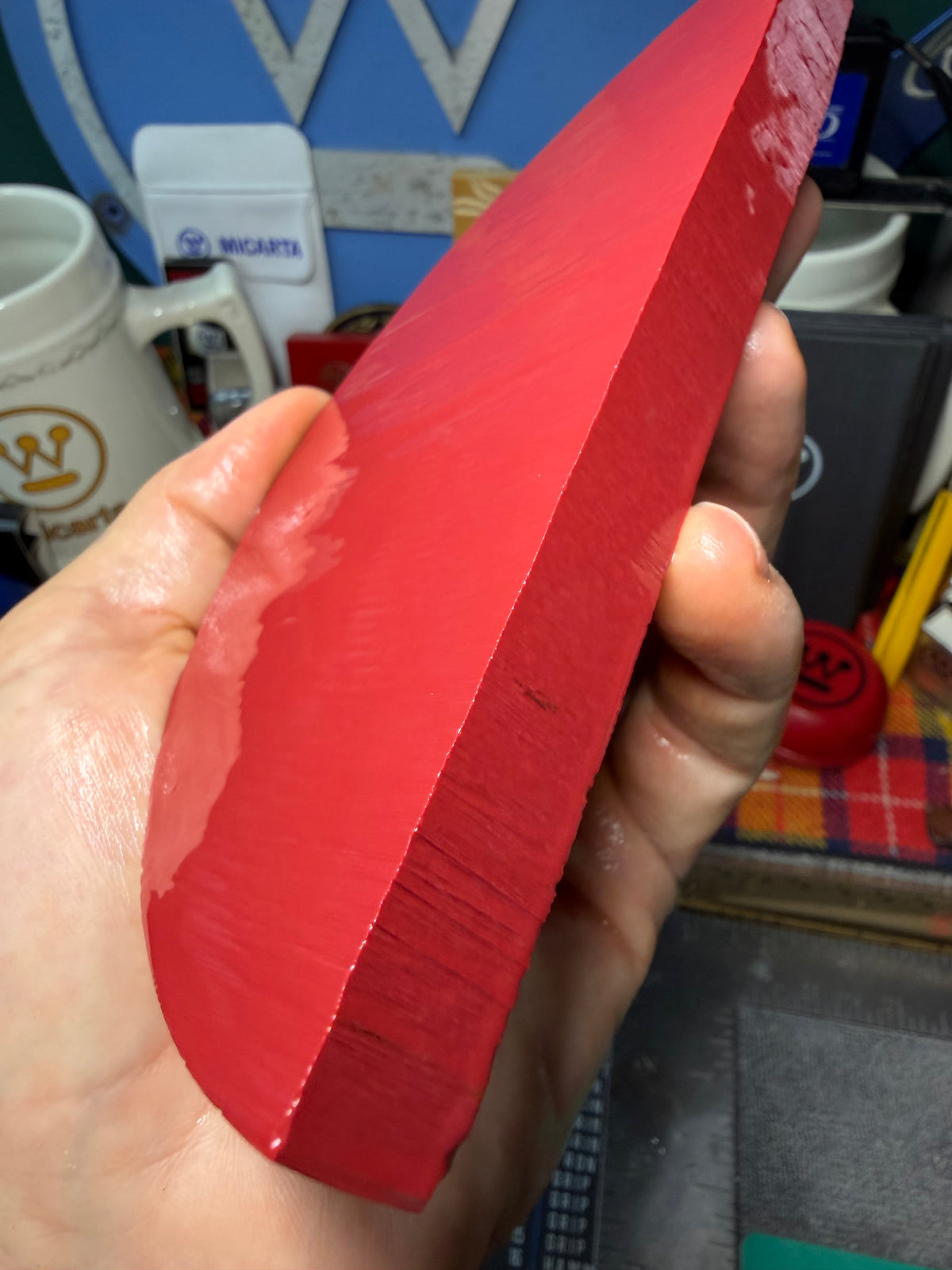 Antique Red Bakelite Block (Different Sizes)