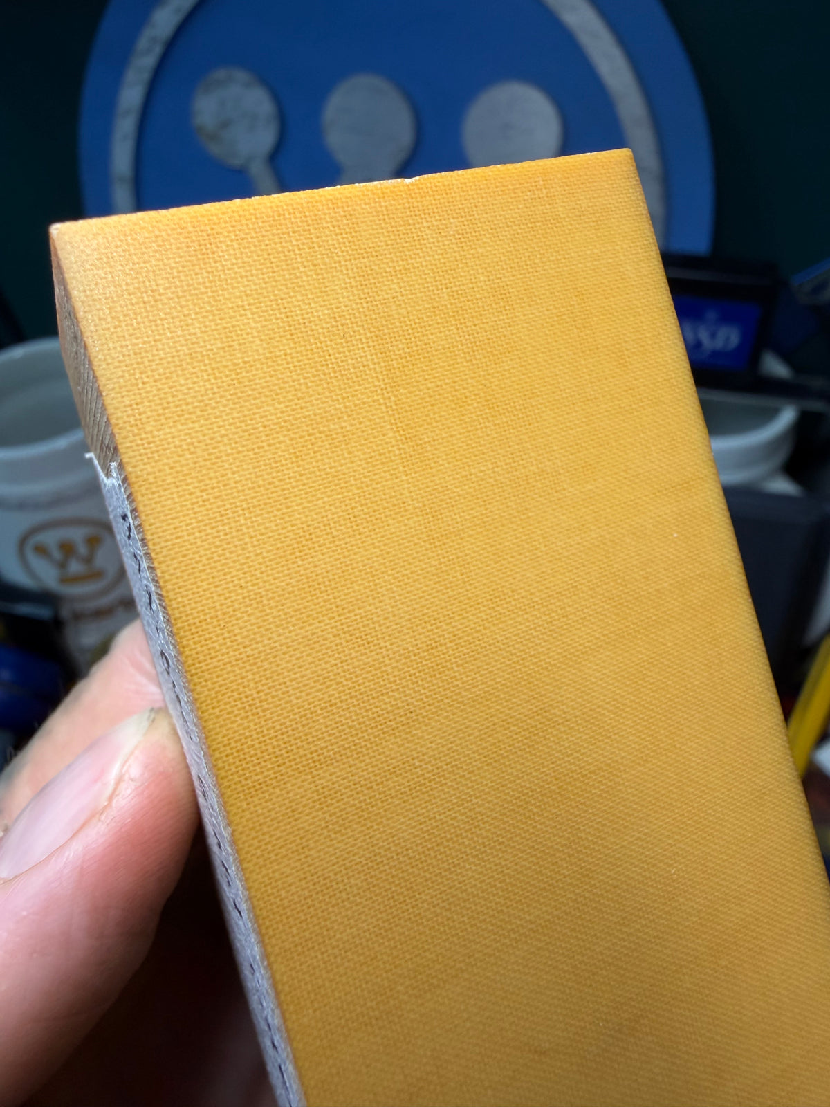 Westinghouse Antique Gold Linen Block 3 15/16”x1 3/4”x1 3/8”