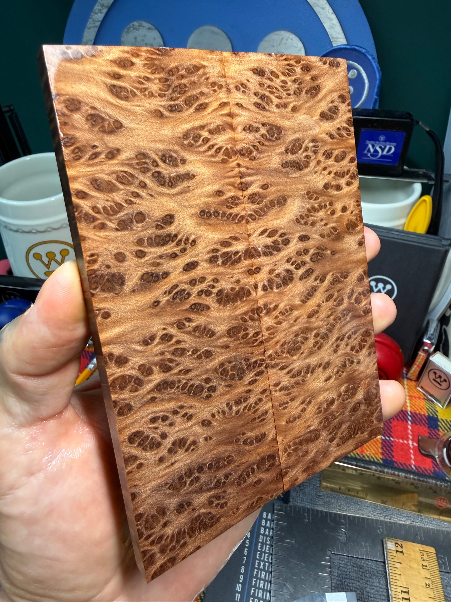 OG Redwood Burl Scales RWB1 5 3/4”x2”x.35”