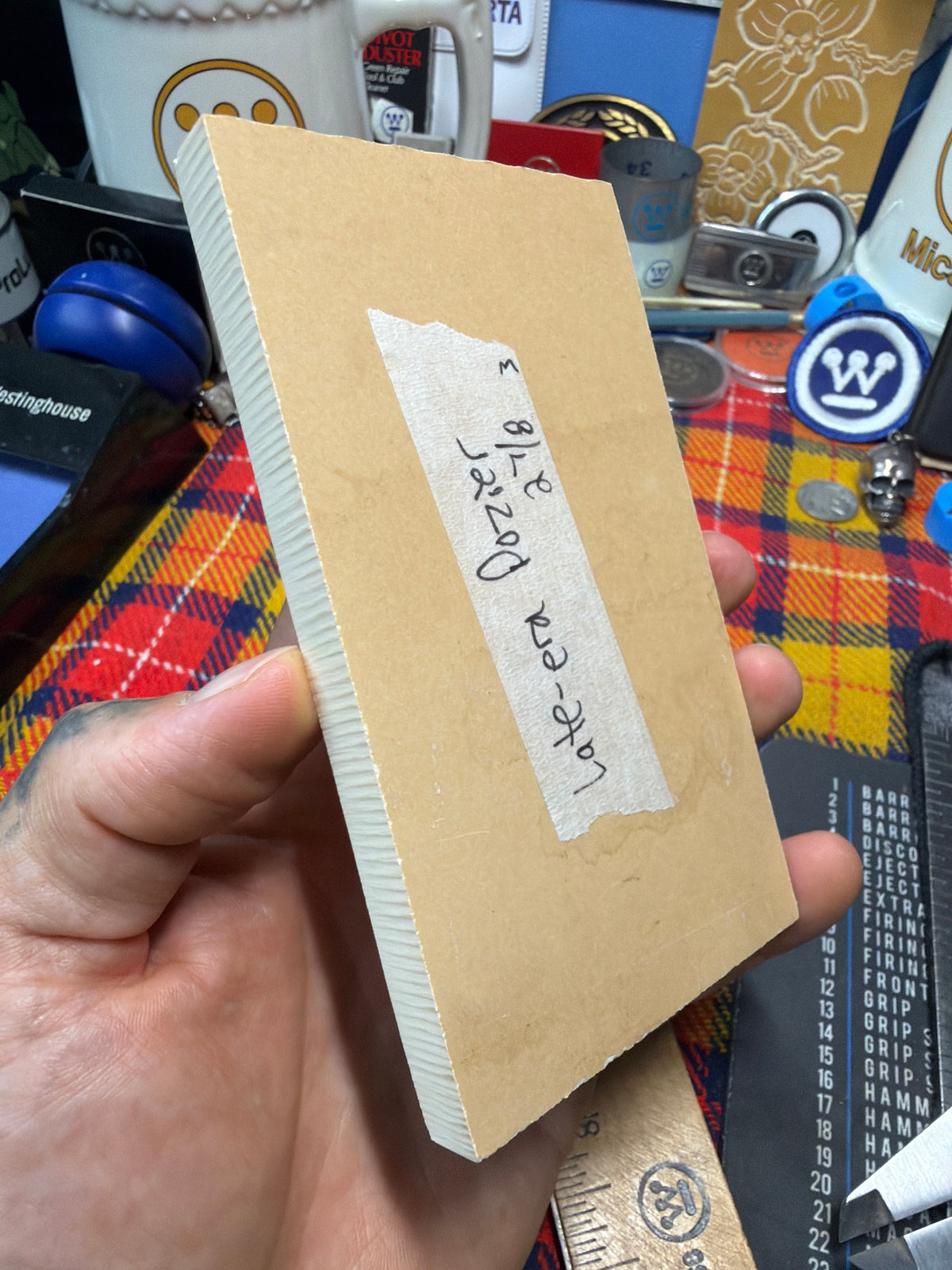 “Dozier” Vintage Westinghouse Late-Era Ivory Paper 5” x 2 7/8” x .396”