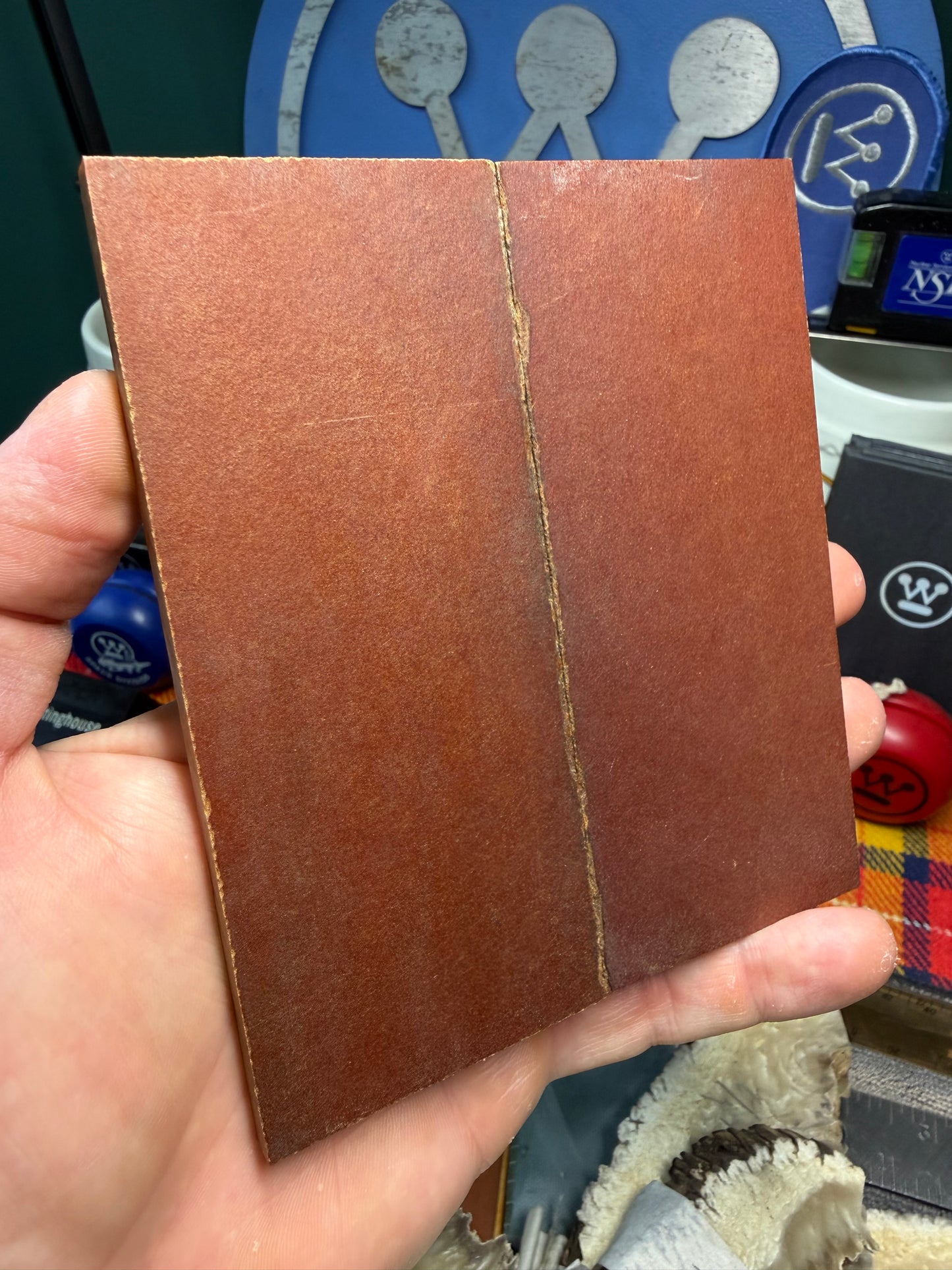 Vintage Cheddar Paper Scales (Dark Patina) 5" x 2 1/8" x .23”