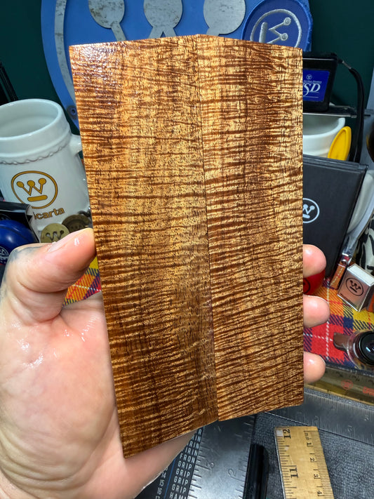 Curly Tasmanian Blackwood Scales CTB1 6 3/8”x1 3/4”x.42